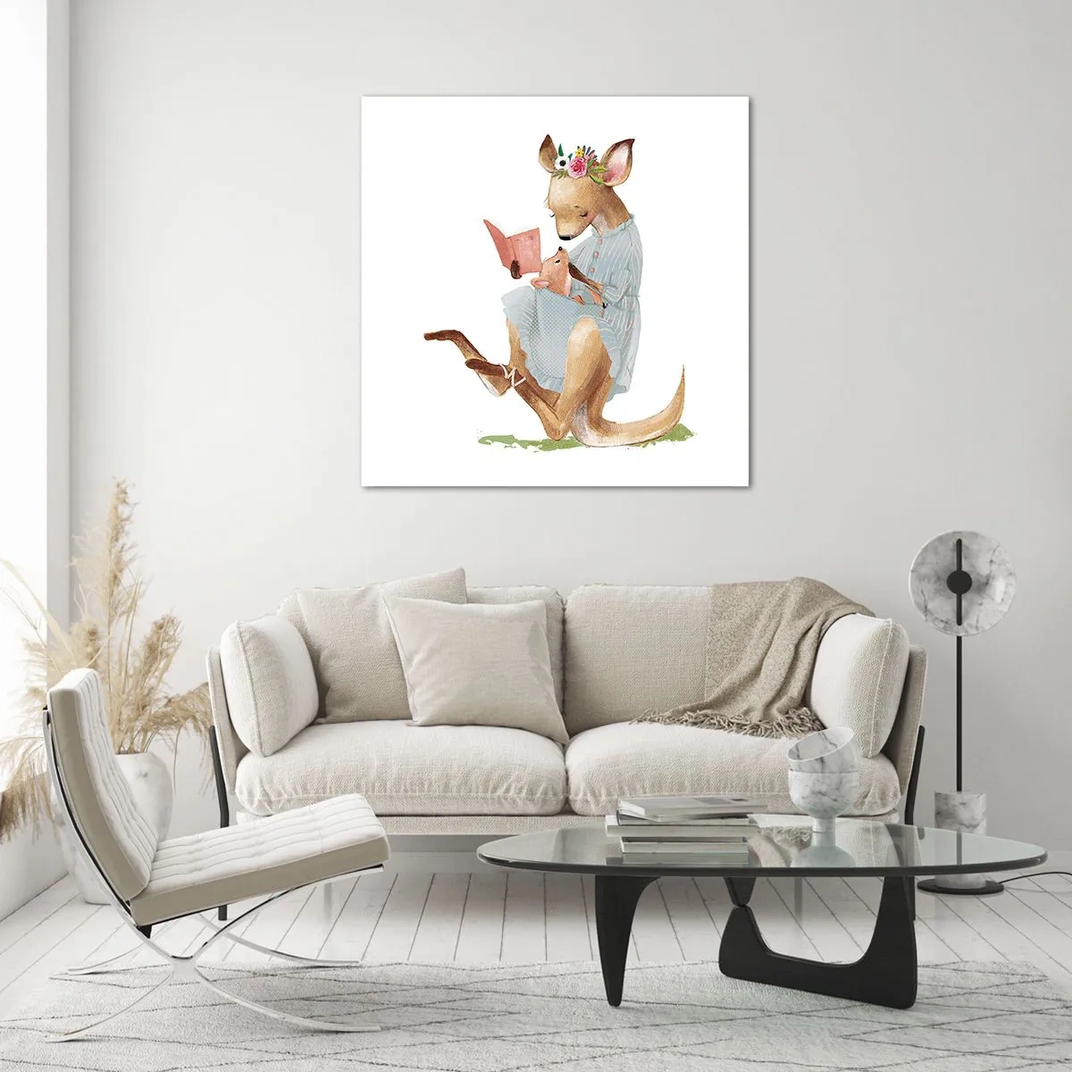 Glasbild - Bild auf glas - Lies mir vor Mama - 60x60 cm