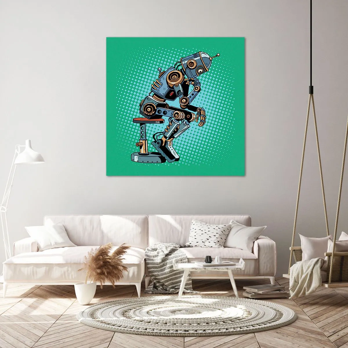 Bild auf Leinwand - Leinwandbild - Über der Essenz des Seins - 70x70 cm