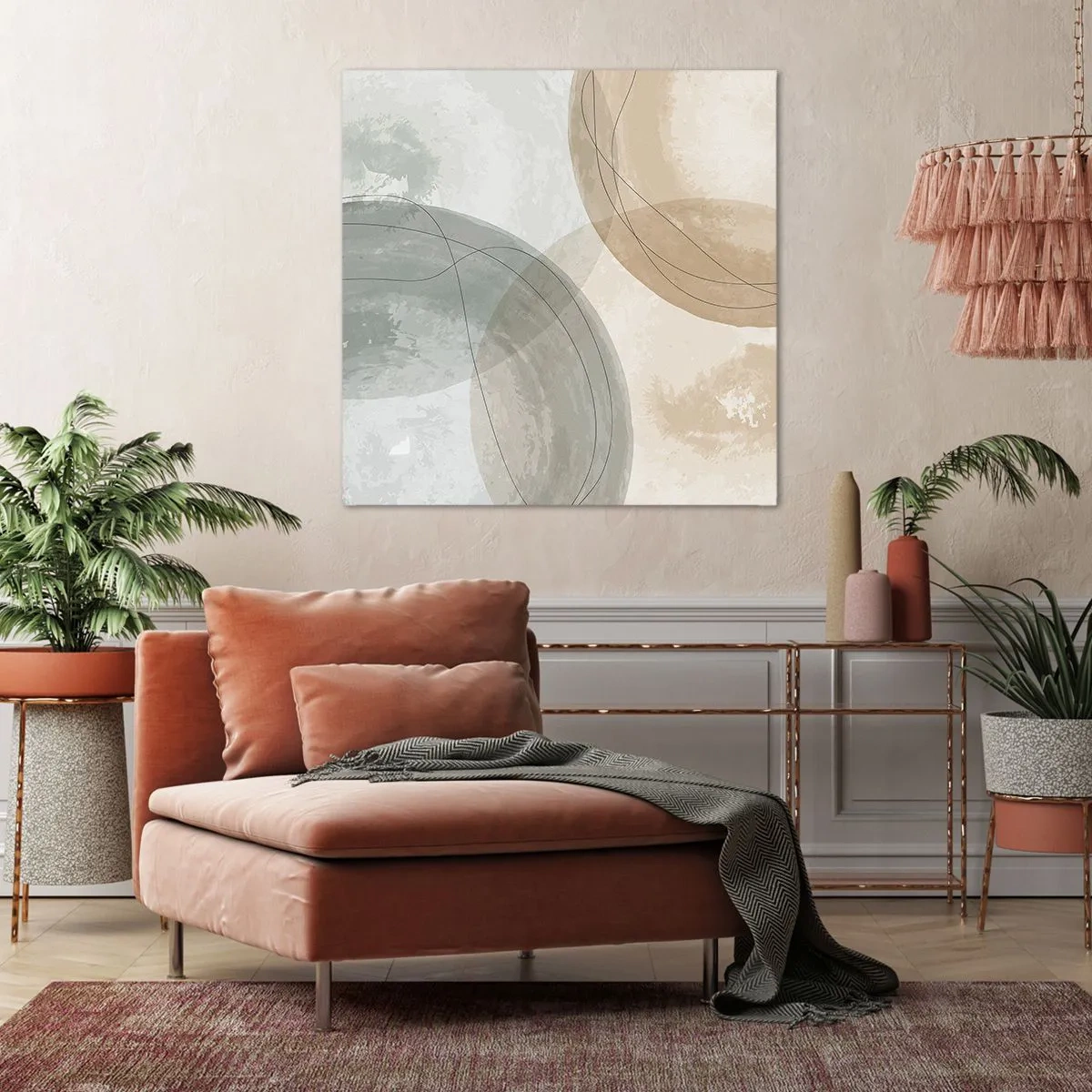 Bild auf Leinwand - Leinwandbild - Welten durchdringen - 60x60 cm