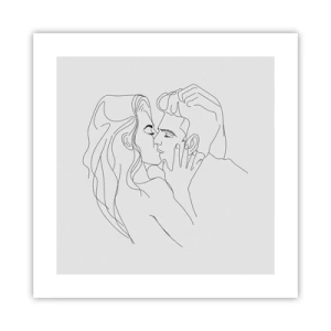 Poster - Dieselbe Linie - 40x40 cm