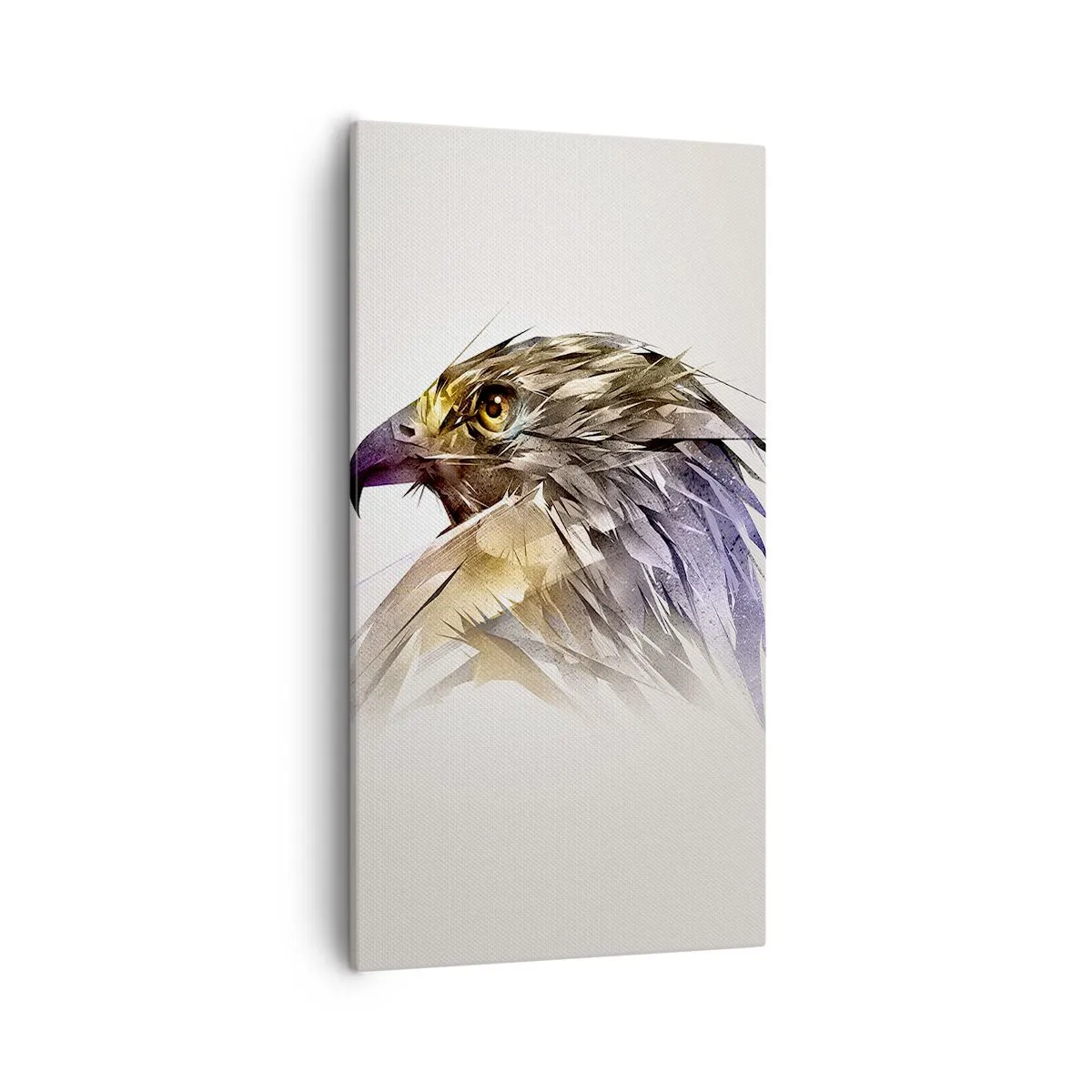 Bild auf Leinwand - Leinwandbild - Porträt eines Kriegers - 55x100 cm