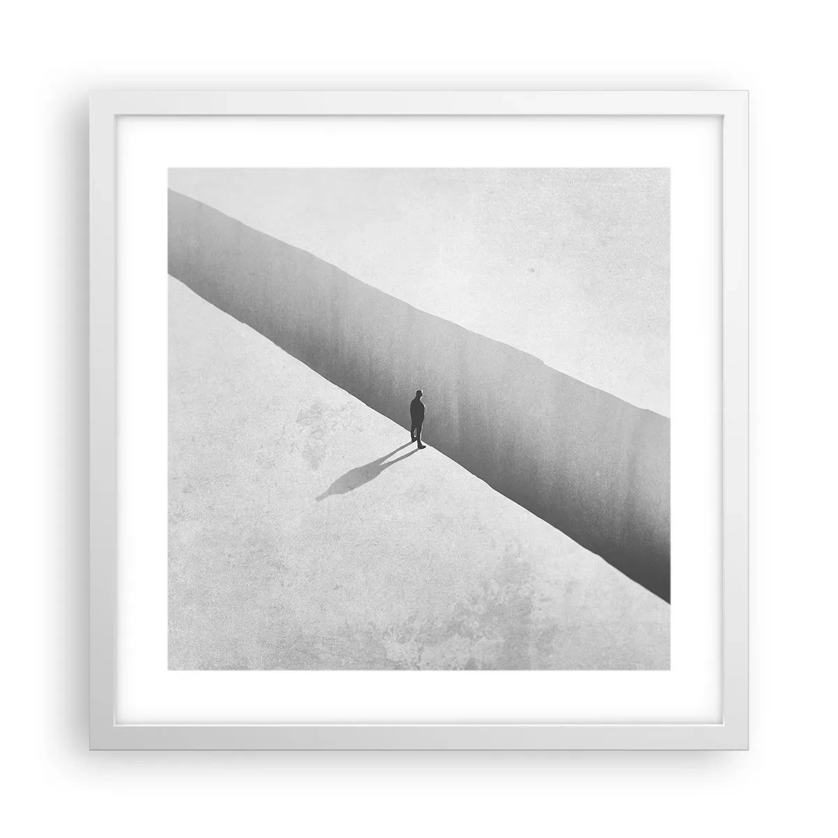 Poster in einem weißen Rahmen - Klares Ziel - 40x40 cm