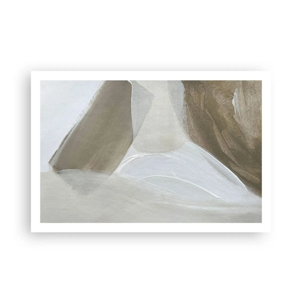 Poster - Welle aus Weiß - 91x61 cm