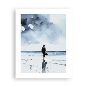 Poster - Gespräch mit dem Meer - 40x50 cm