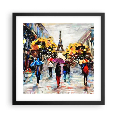 Poster in einem schwarzem Rahmen - Besonders schön im Herbst - 40x40 cm