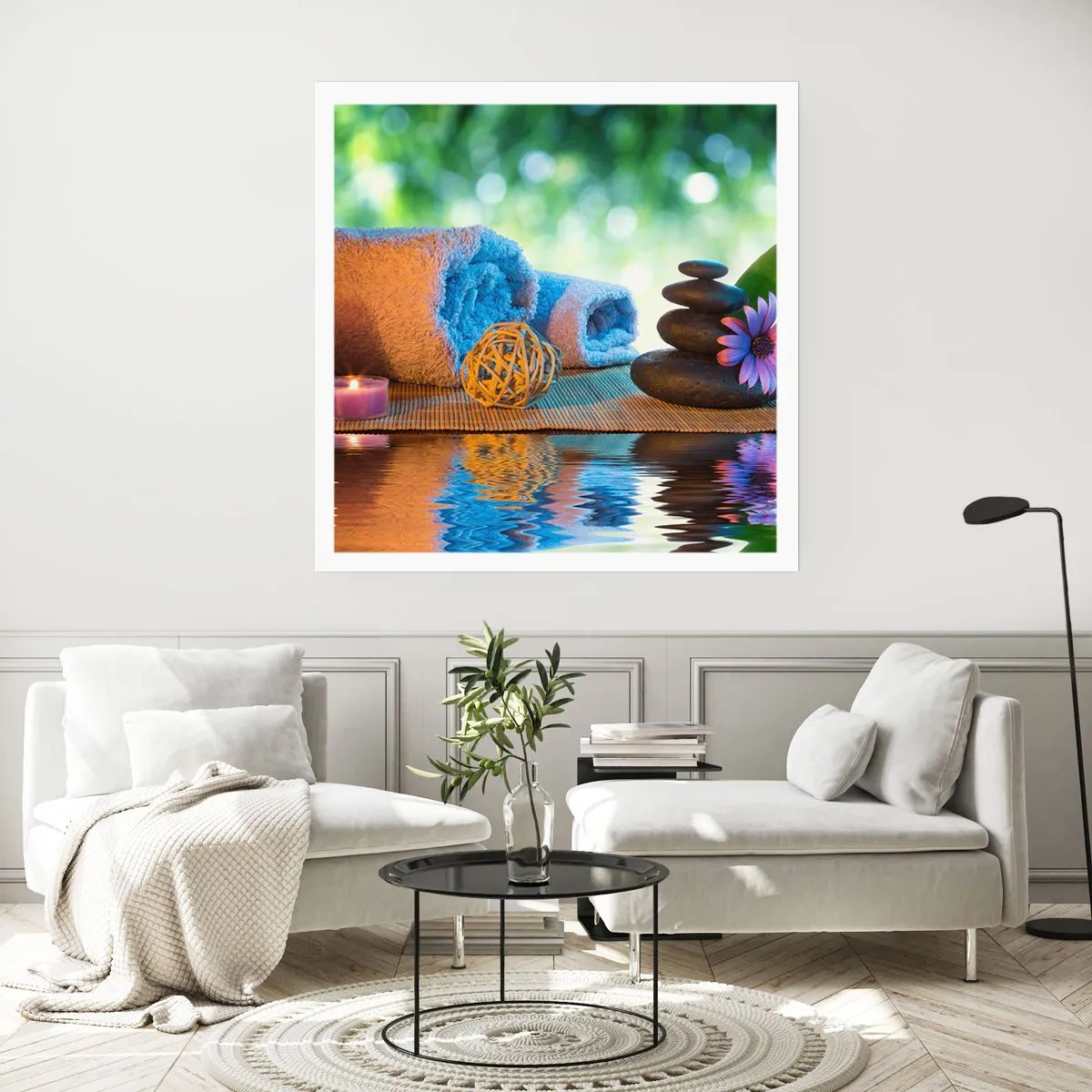 Poster - Zeit für den Körper - 50x50 cm