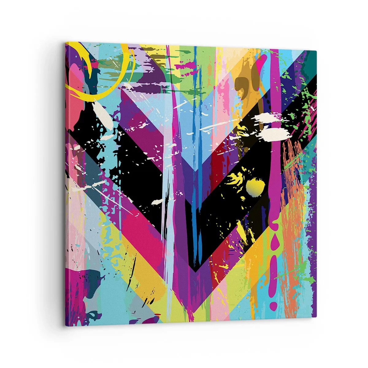 Bild auf Leinwand - Leinwandbild - Von oben nach unten - 60x60 cm