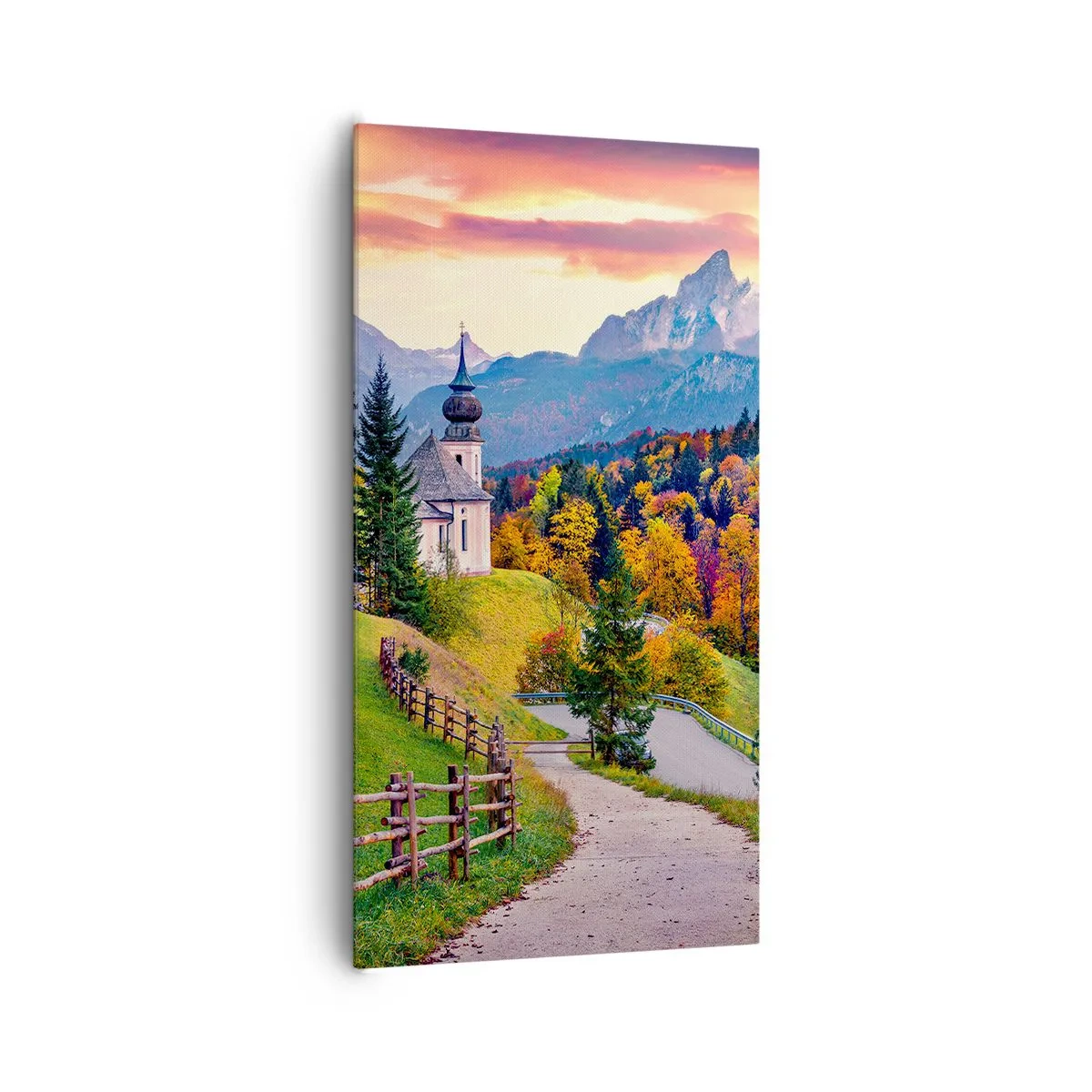 Bild auf Leinwand - Leinwandbild - Landschaftsartige Malerei - 65x120 cm