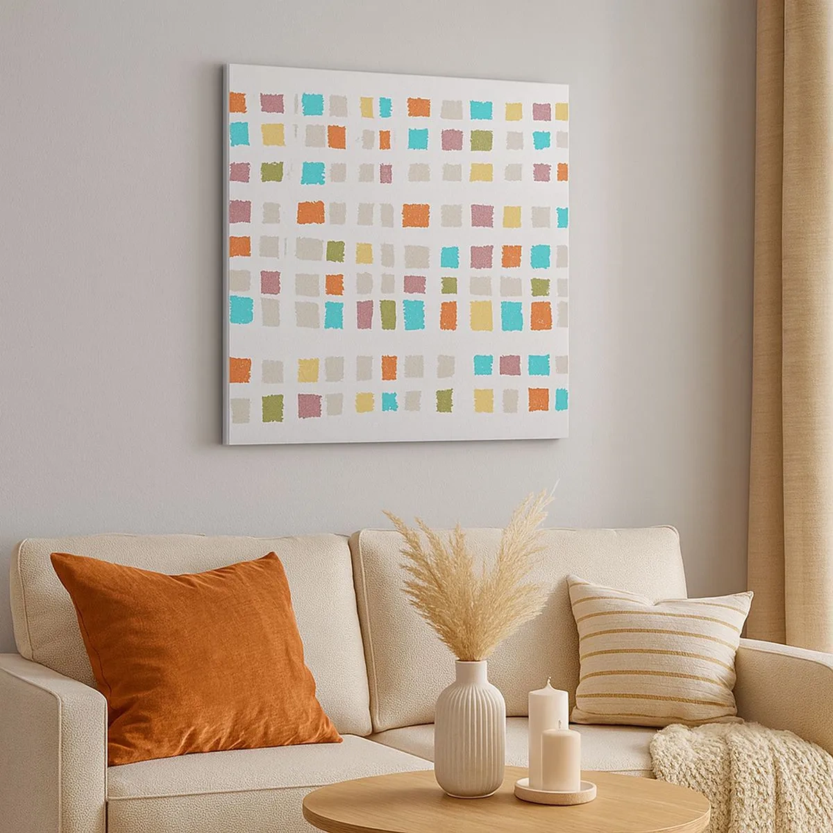 Bild auf Leinwand - Leinwandbild - Unbekanntes Spiel - 30x30 cm