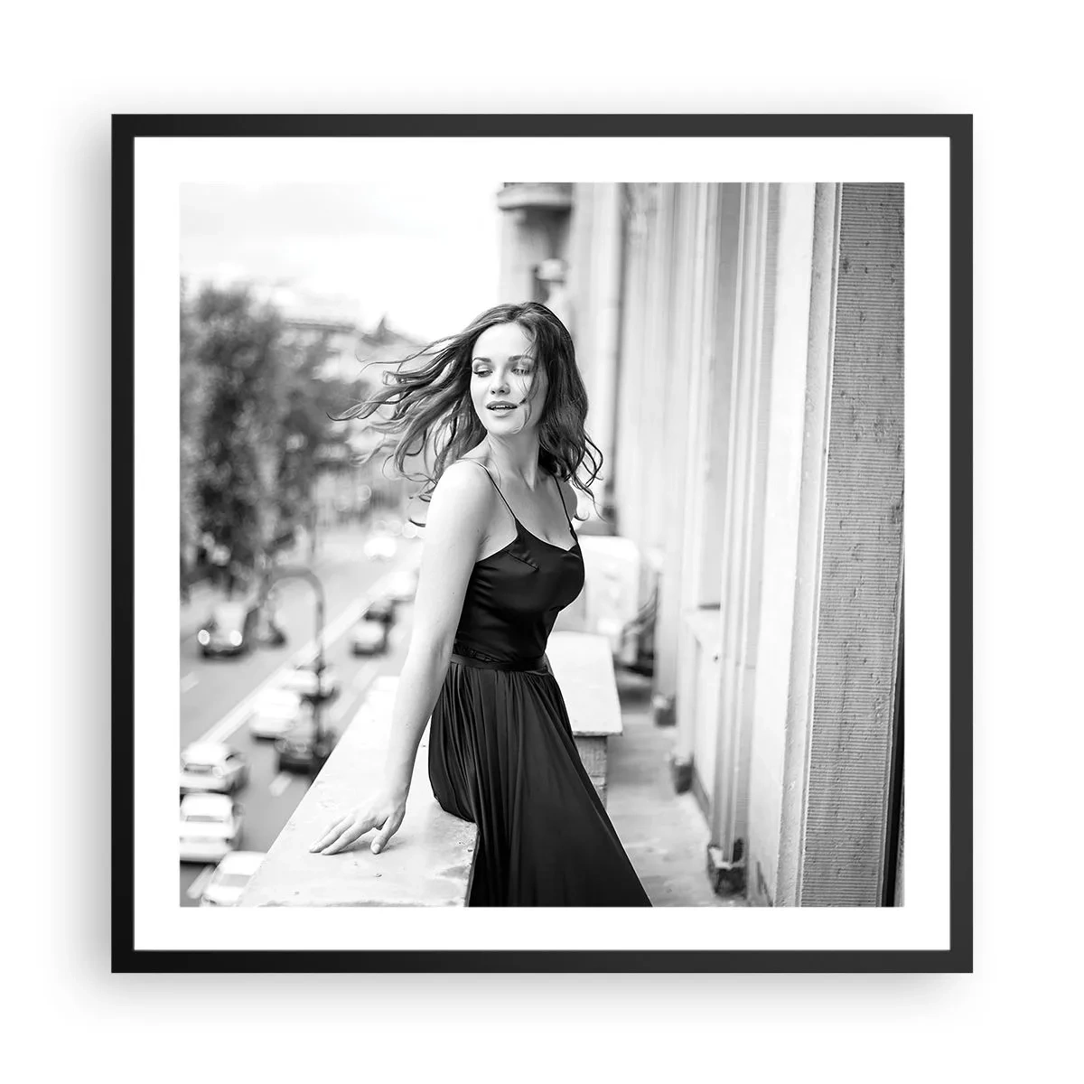 Poster in einem schwarzem Rahmen - Bestimmt ein Pariser - 60x60 cm