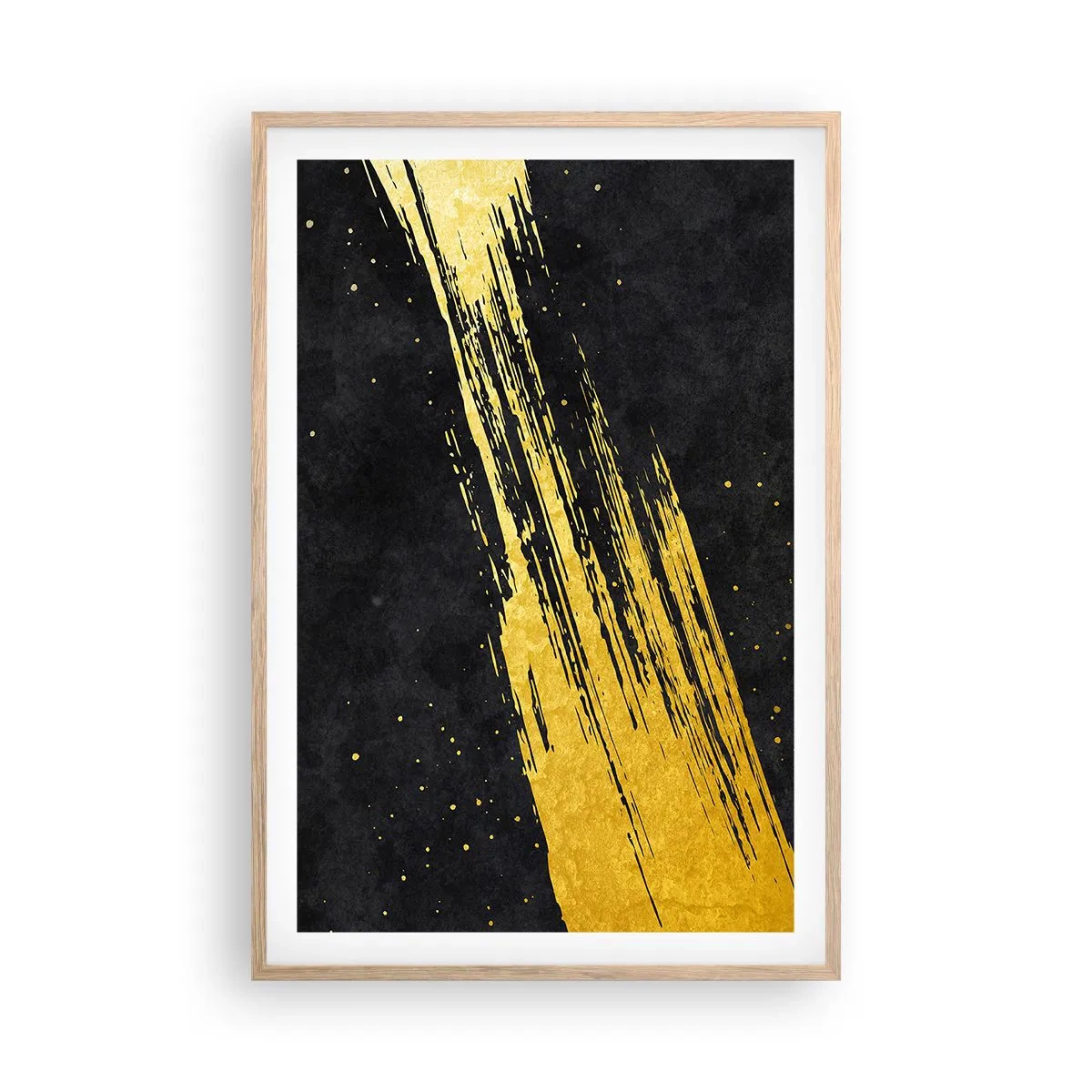 Poster in einem Rahmen aus heller Eiche - Sprung in den Hyperraum - 61x91 cm