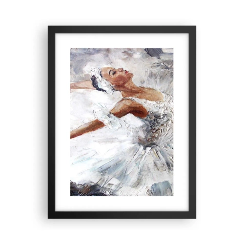 Poster in einem schwarzem Rahmen - Zart und leicht wie Tüll - 30x40 cm