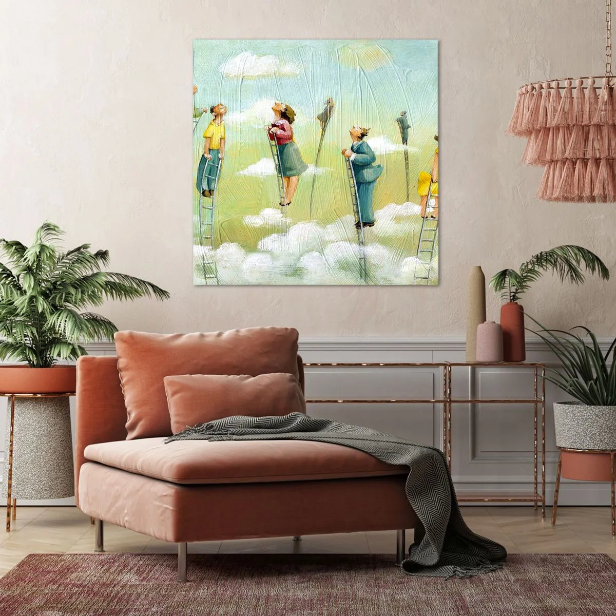 Bild auf Leinwand - Leinwandbild - Hinter deinem Traum - 30x30 cm