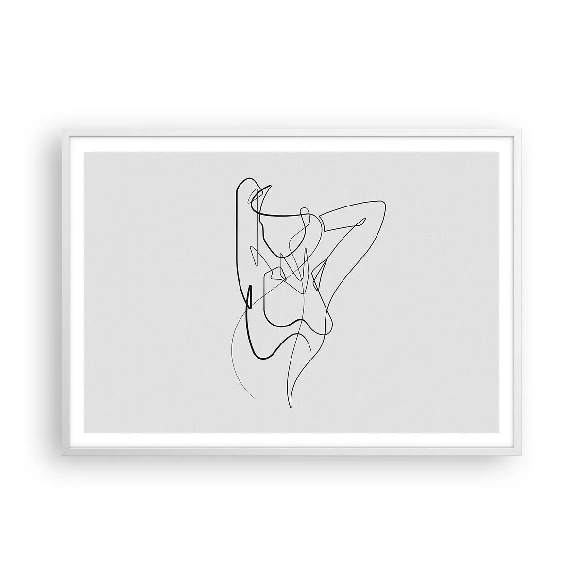 Poster in einem weißen Rahmen - So, wie du wirklich bist ... - 100x70 cm