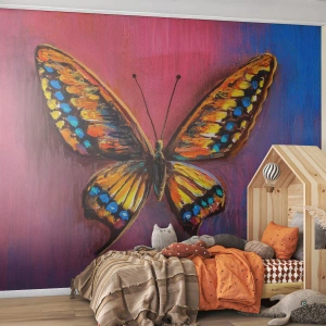 Maßgeschneiderte selbstklebende Fototapete Deluxe Sticker - Ein Juwel der Natur - Schmetterling, Stück, Malerei