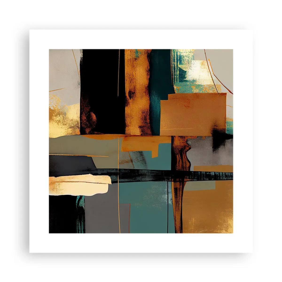 Poster - Abstraktion – Licht und Schatten - 40x40 cm