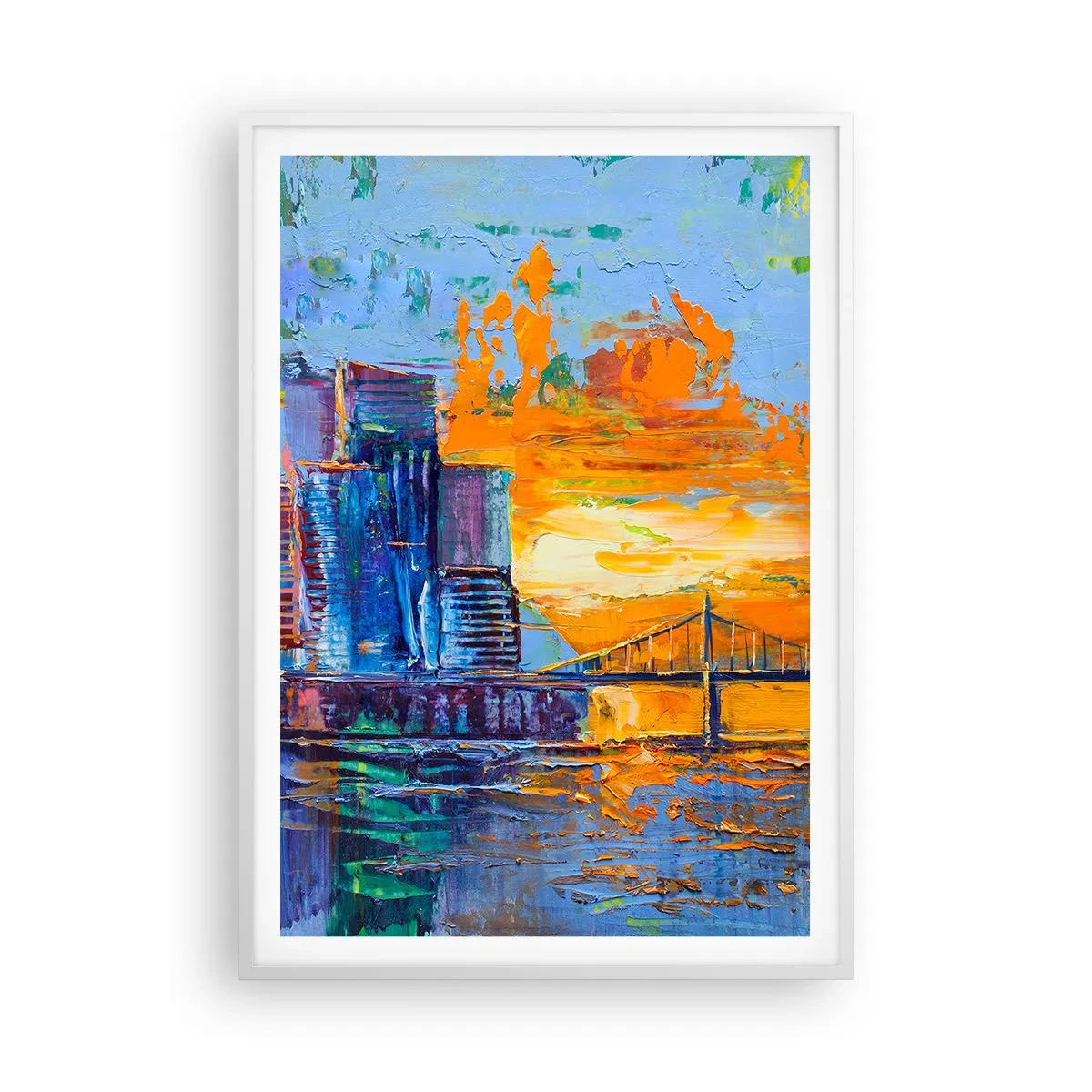 Poster in einem weißen Rahmen - Kultur und Natur - 70x100 cm