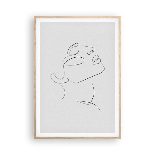 Poster in einem Rahmen aus heller Eiche - Die Drehungen und Wendungen der Träume - 70x100 cm