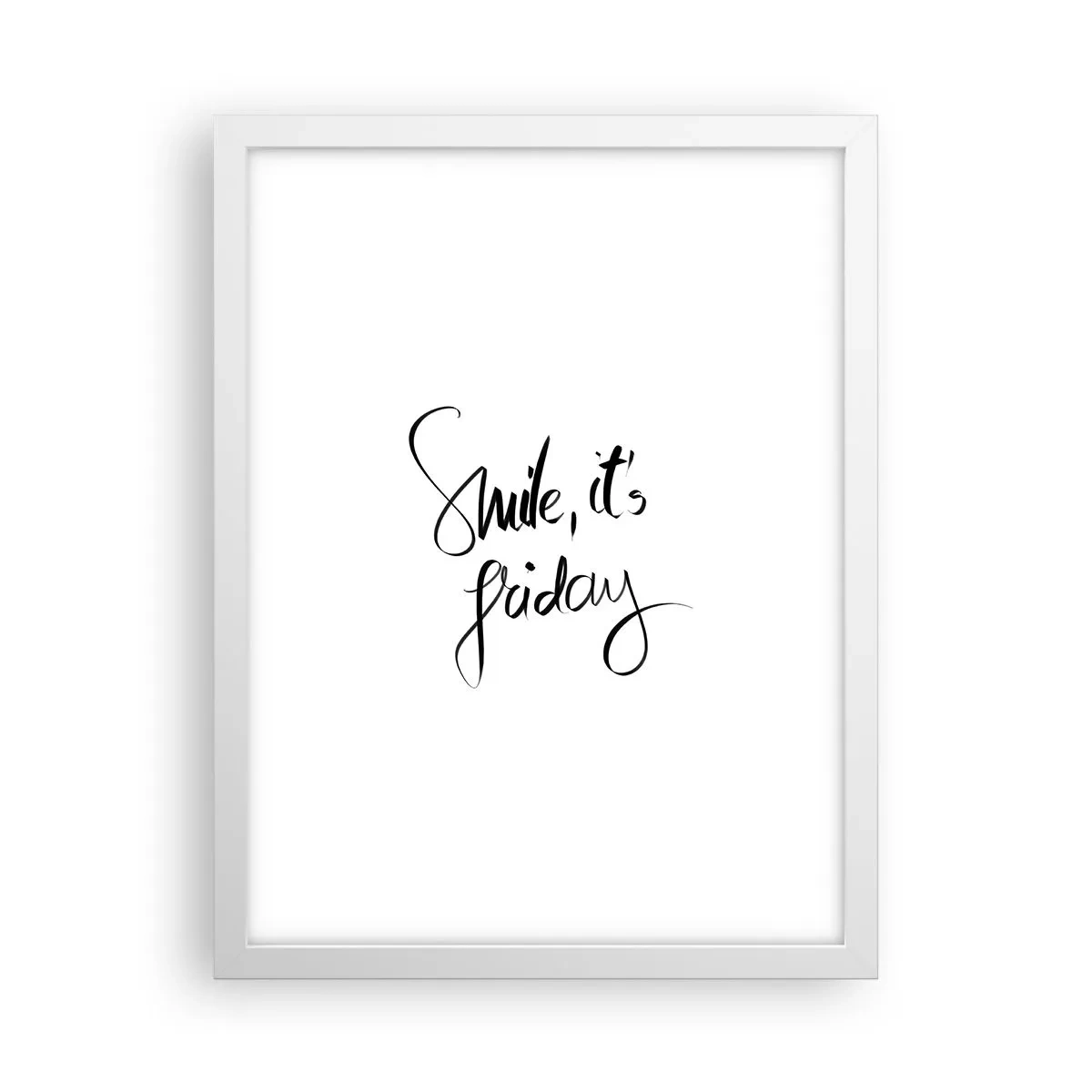 Poster in einem weißen Rahmen - Echte Freude - 30x40 cm