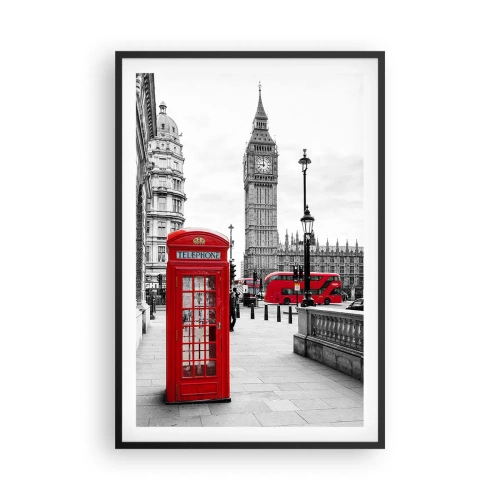 Poster in einem schwarzem Rahmen - London, ohne Zweifel - 61x91 cm
