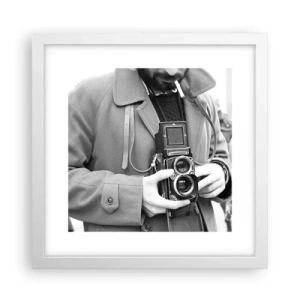 Poster in einem weißen Rahmen - Retro-Stil - 30x30 cm