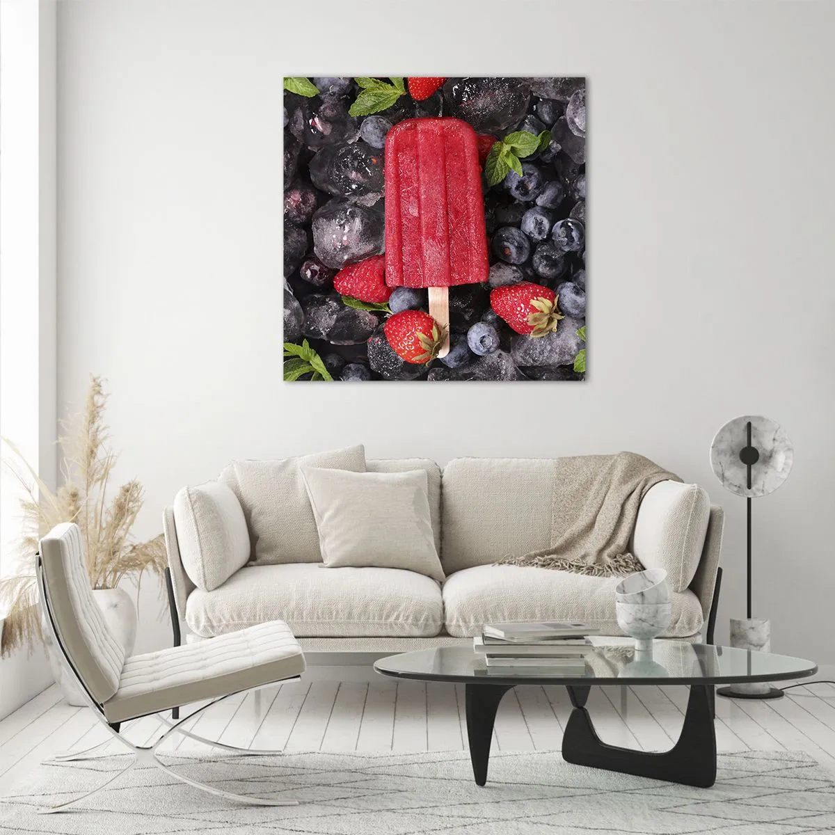 Glasbild - Bild auf glas - So schmeckt der heiße Sommer - 70x70 cm