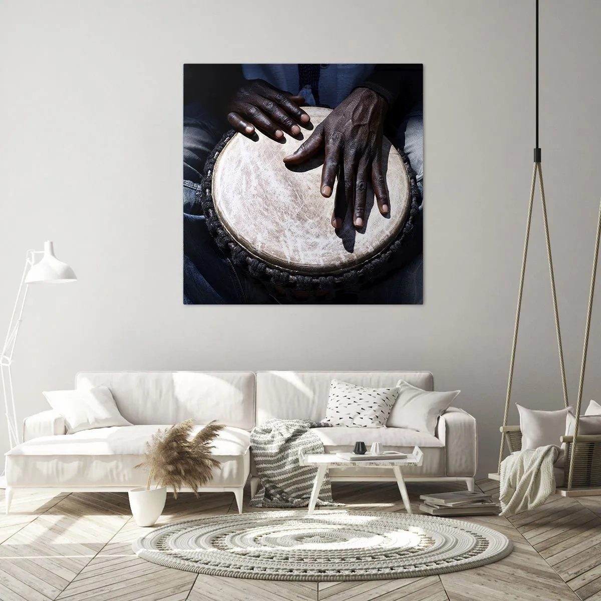 Bild auf Leinwand - Leinwandbild - Lebe in deinem eigenen Rhythmus - 50x50 cm