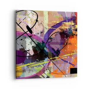 Bild auf Leinwand - Leinwandbild - Du kannst geradeaus oder umhergehen - 40x40 cm