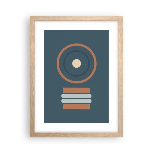 Poster in einem Rahmen aus heller Eiche - Das Wesen der Dinge - 30x40 cm