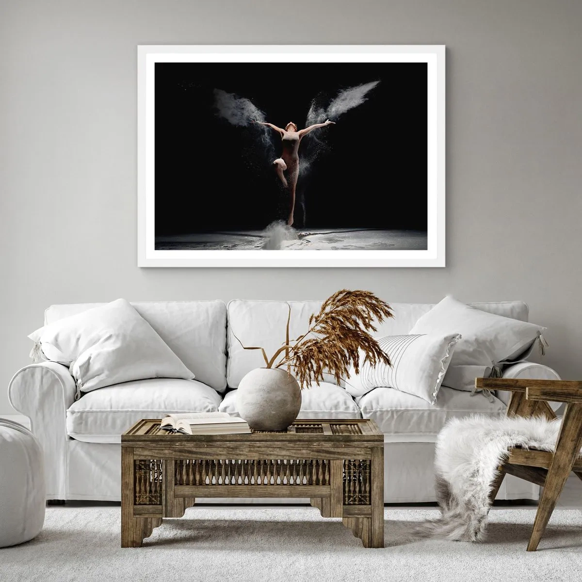 Poster in einem weißen Rahmen - Elfen existieren - 30x30 cm