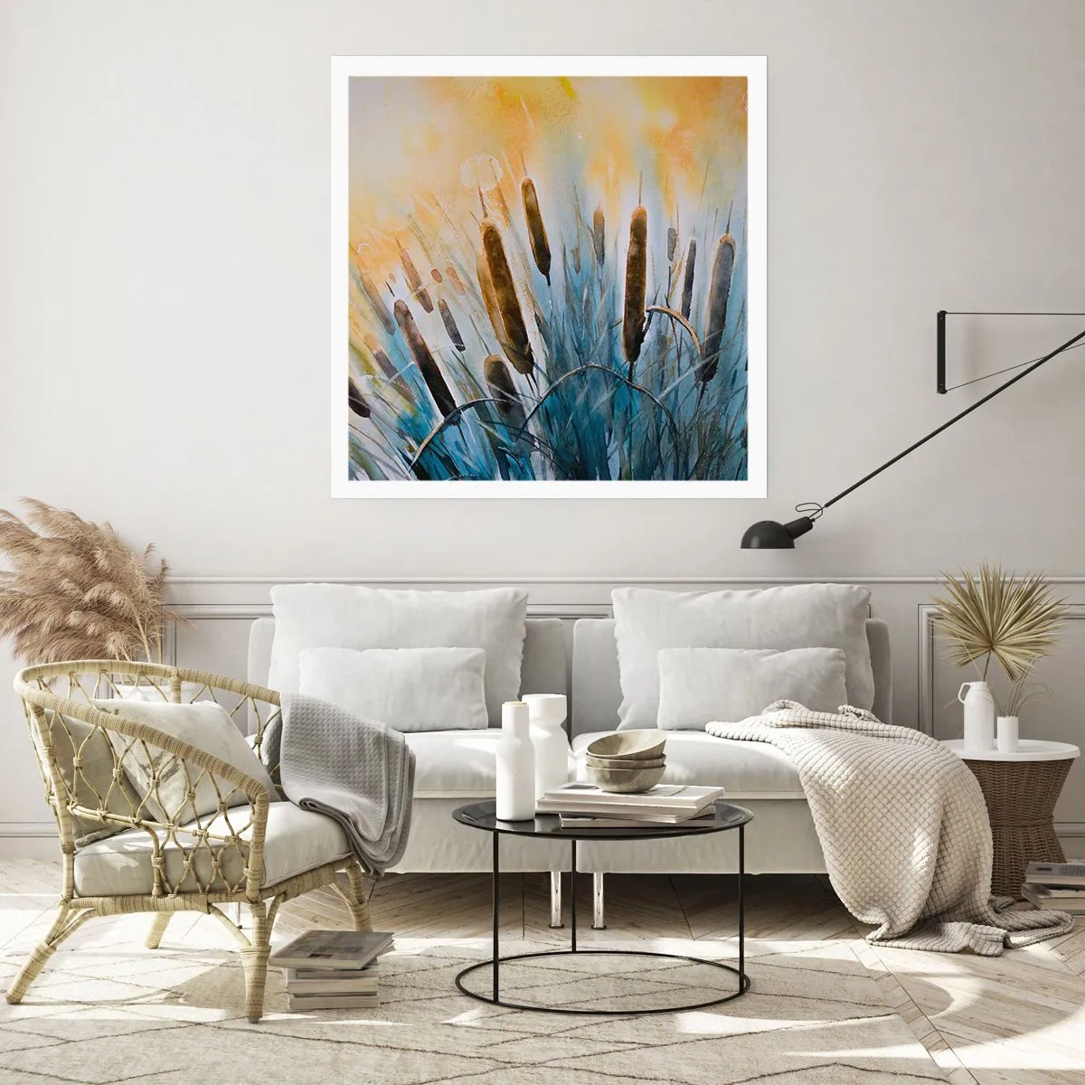 Poster - Die Kälte des Wassers, die Hitze der Sonne - 50x50 cm