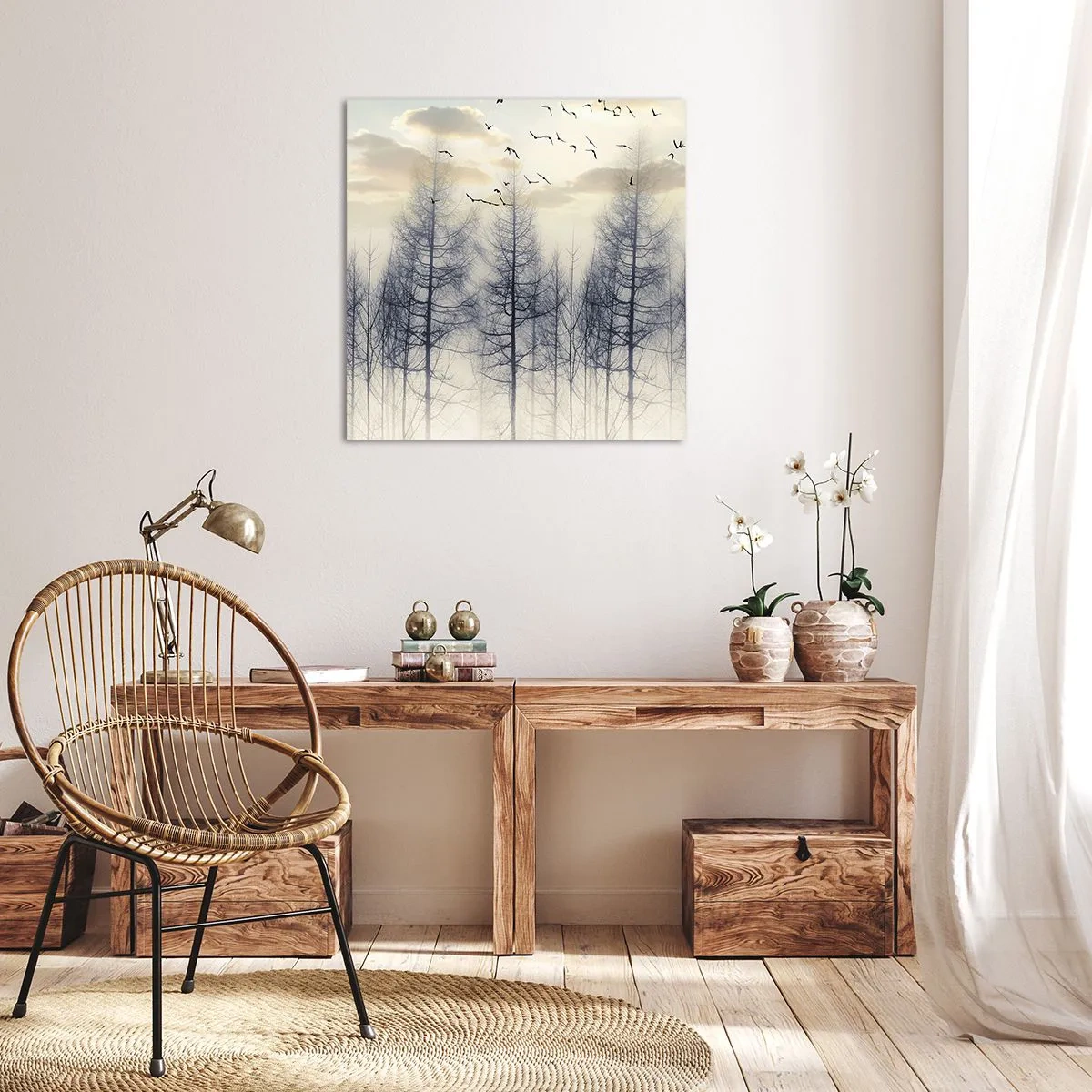 Bild auf Leinwand - Leinwandbild - Waldgeister - 30x30 cm