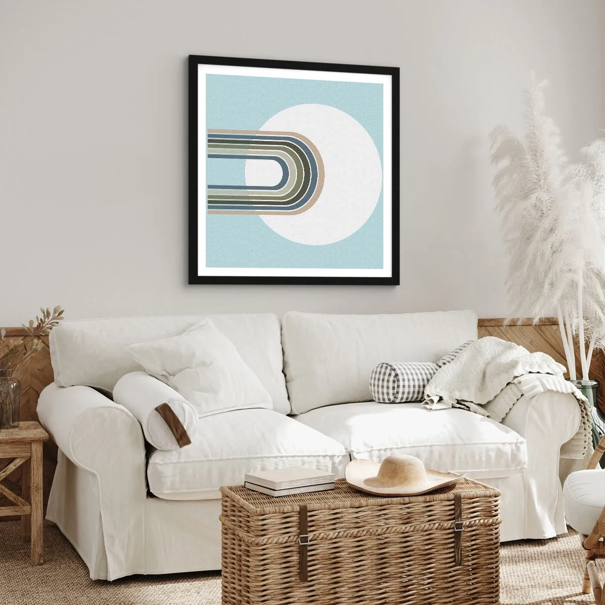 Poster in einem schwarzem Rahmen - Unwiderstehliche Anziehungskraft - 40x40 cm