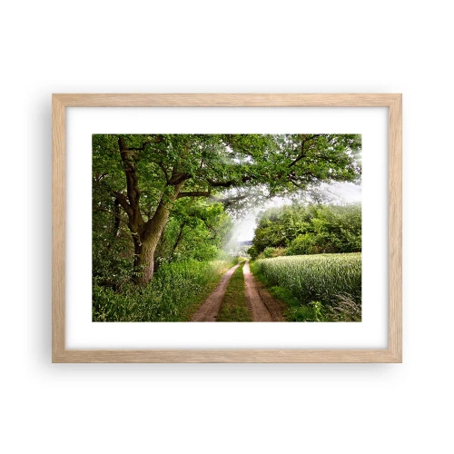 Poster in einem Rahmen aus heller Eiche - Et in Arcadia ego - 40x30 cm