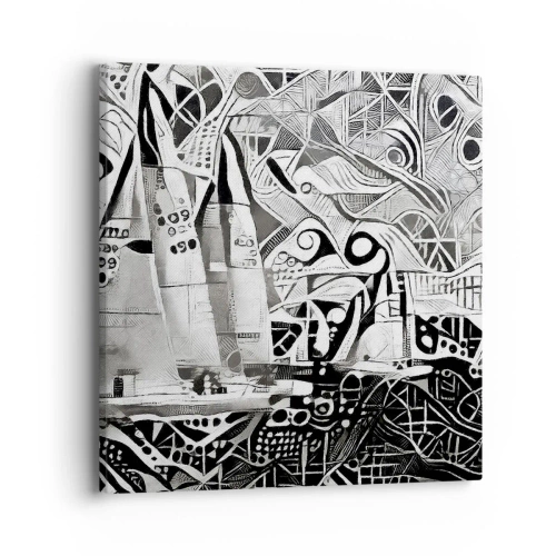 Bild auf Leinwand - Leinwandbild - Zwischen den Wellen - 40x40 cm