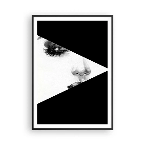 Poster in einem schwarzem Rahmen - Immer unentdeckt - 70x100 cm