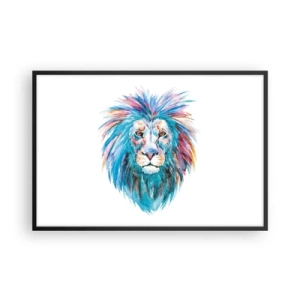 Poster in einem schwarzem Rahmen - Eine elektrisierende Aura - 91x61 cm