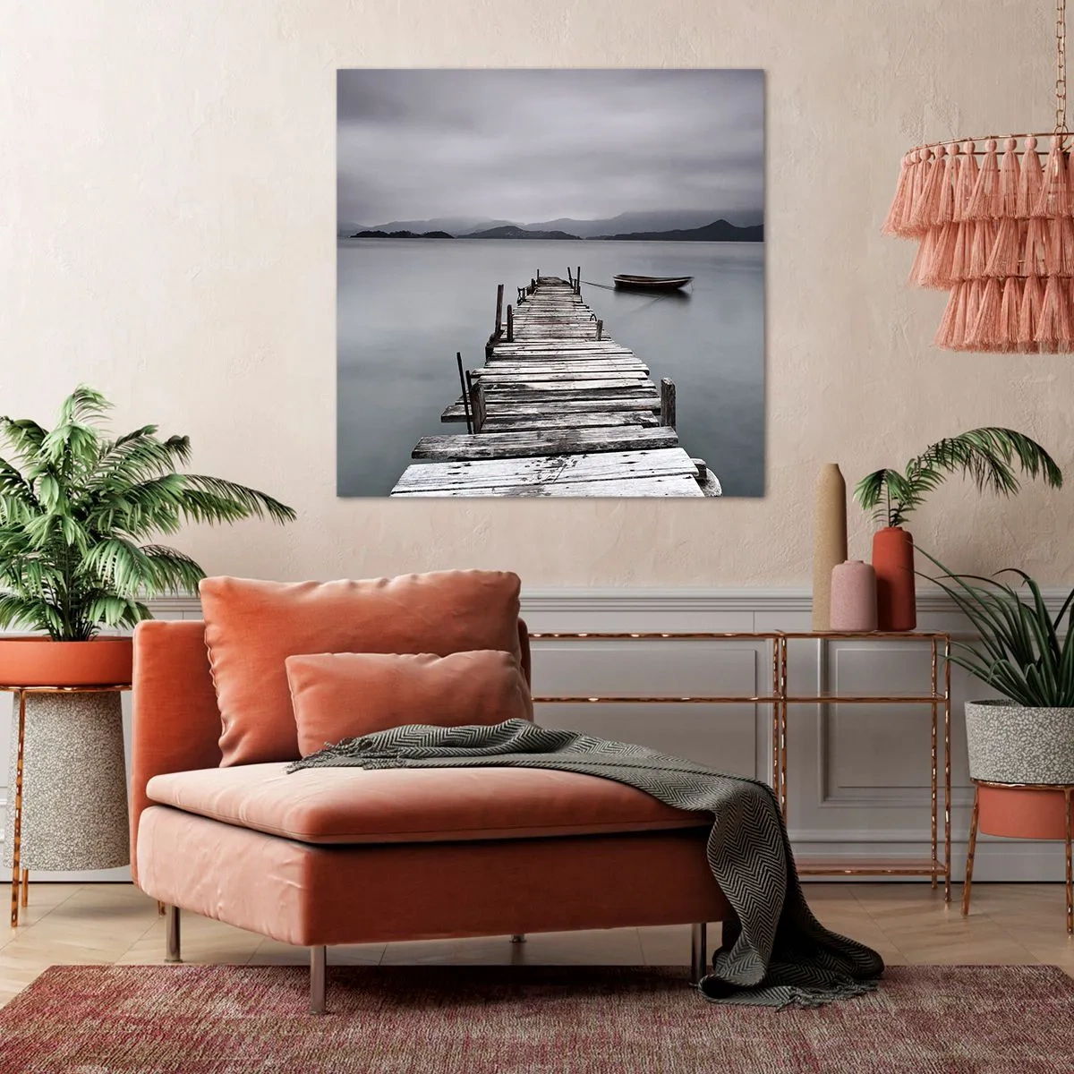 Bild auf Leinwand - Leinwandbild - Du kannst morgen gehen - 50x50 cm