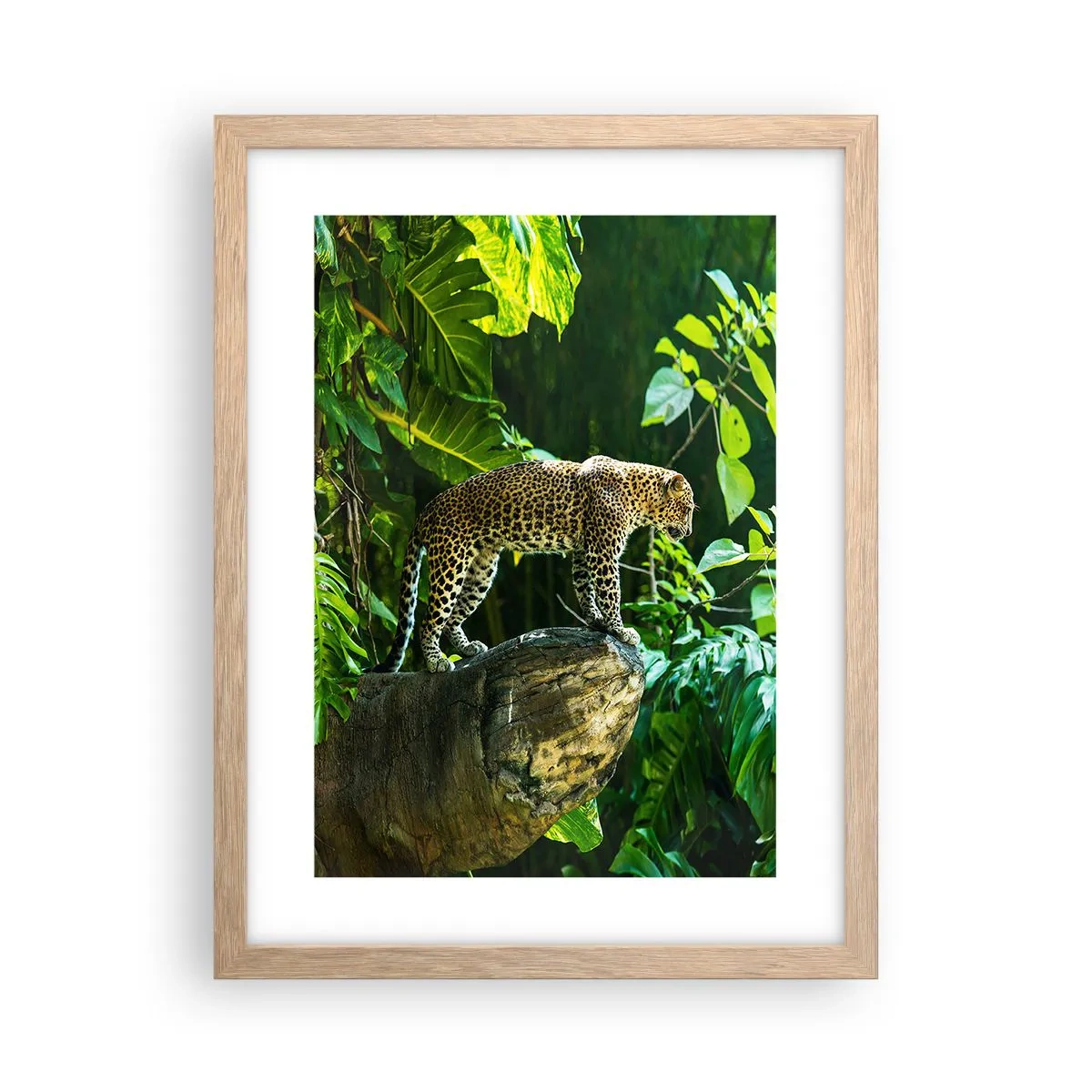 Poster in einem Rahmen aus heller Eiche - Auf die Jagd? - 30x40 cm