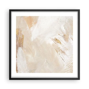 Poster in einem schwarzem Rahmen - Pastellkomposition - 50x50 cm