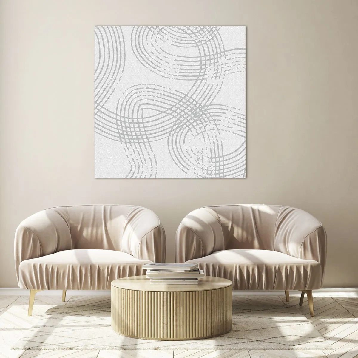 Glasbild - Bild auf glas - Es gibt keinen einfachen Weg - 60x60 cm