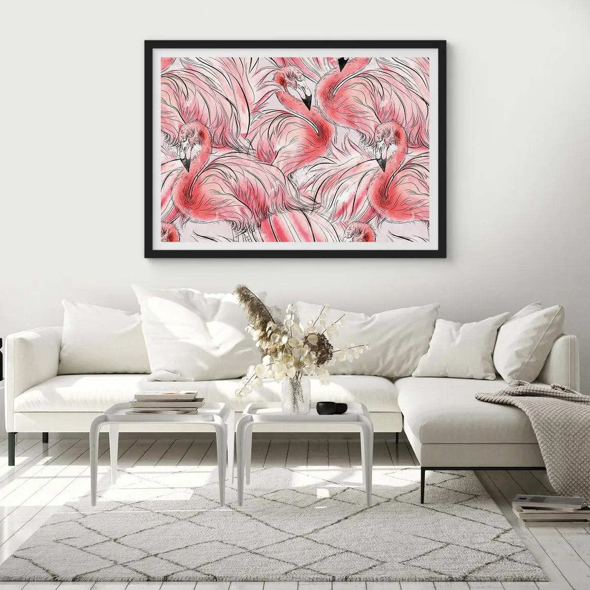 Poster in einem schwarzem Rahmen - Bird Corps de Ballet - 40x30 cm