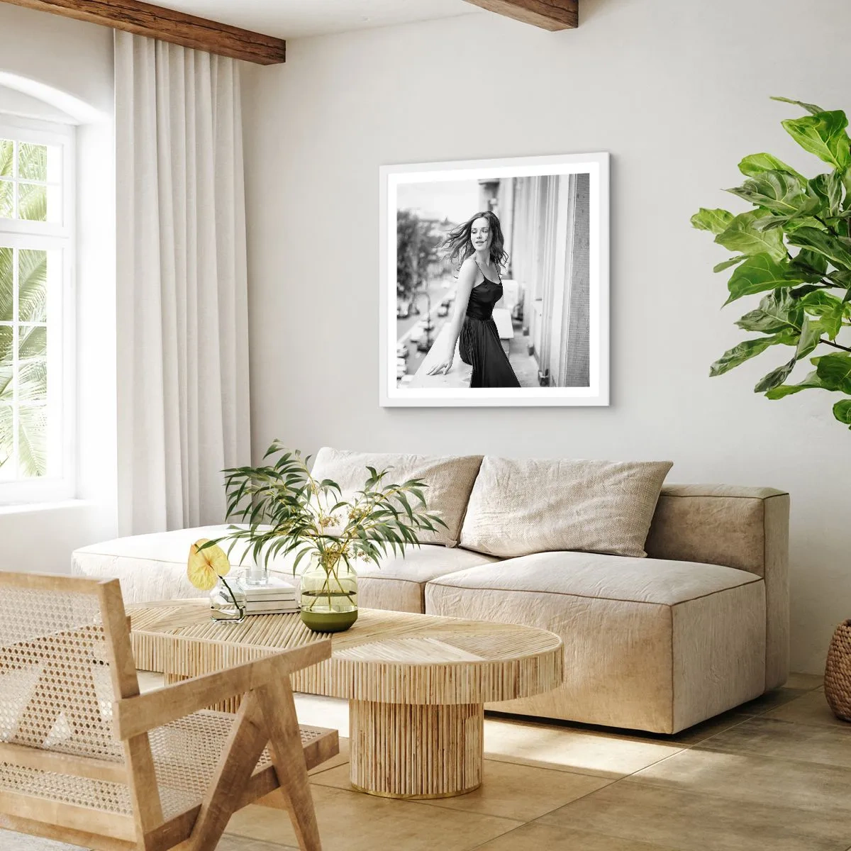 Poster in einem weißen Rahmen - Bestimmt ein Pariser - 60x60 cm