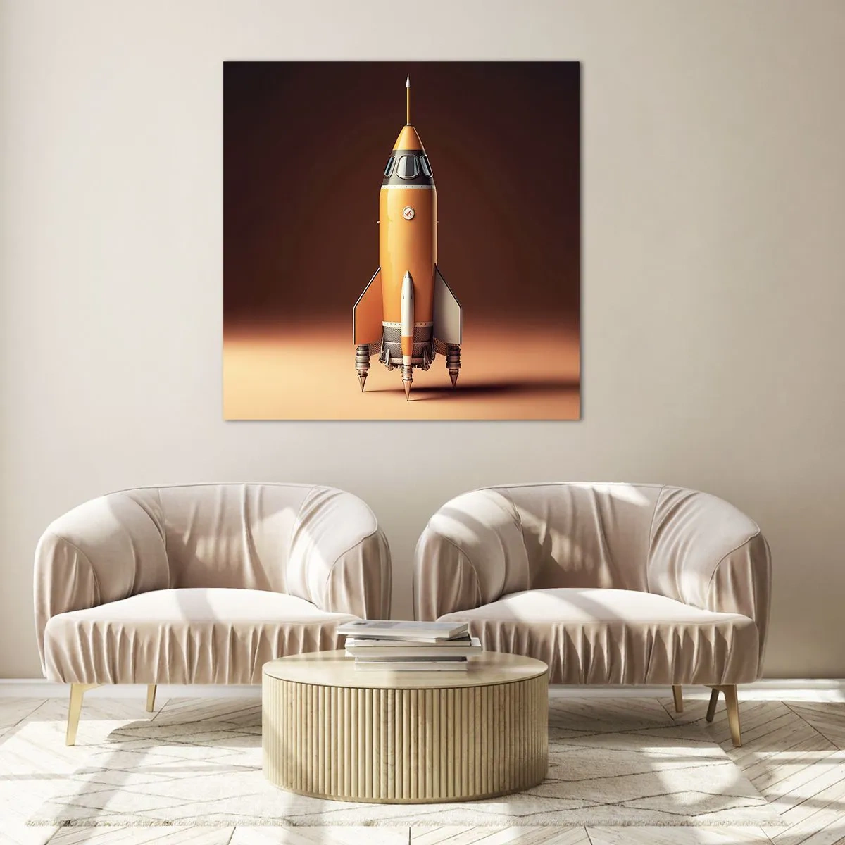 Glasbild - Bild auf glas - Es beginnt mit einem Traum - 30x30 cm