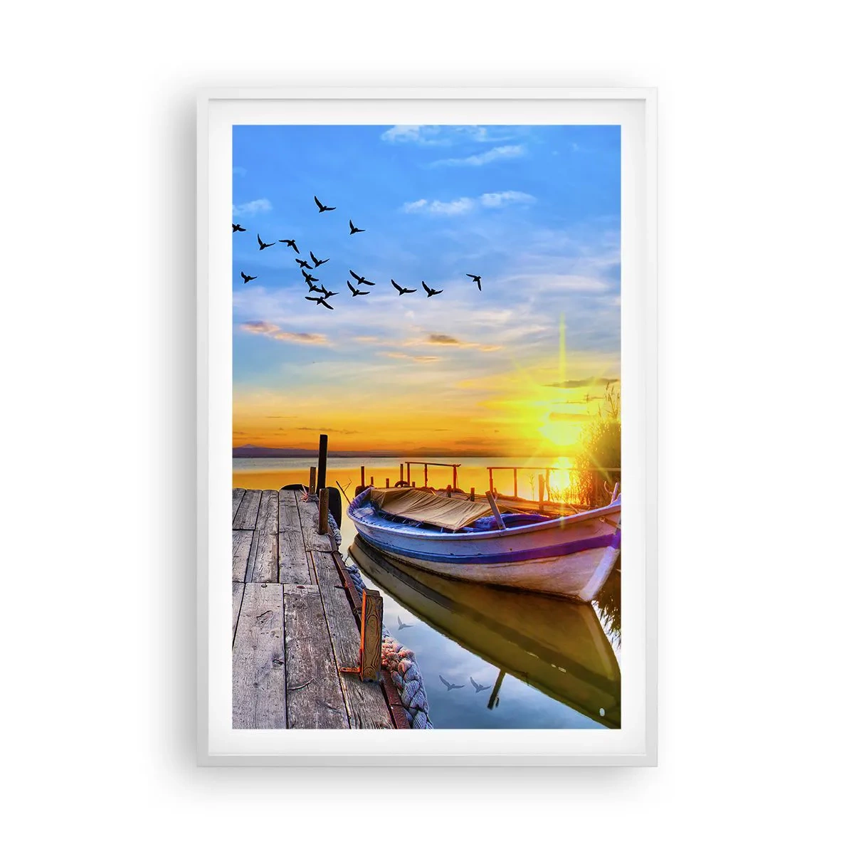 Poster in einem weißen Rahmen - Bis morgen - 61x91 cm