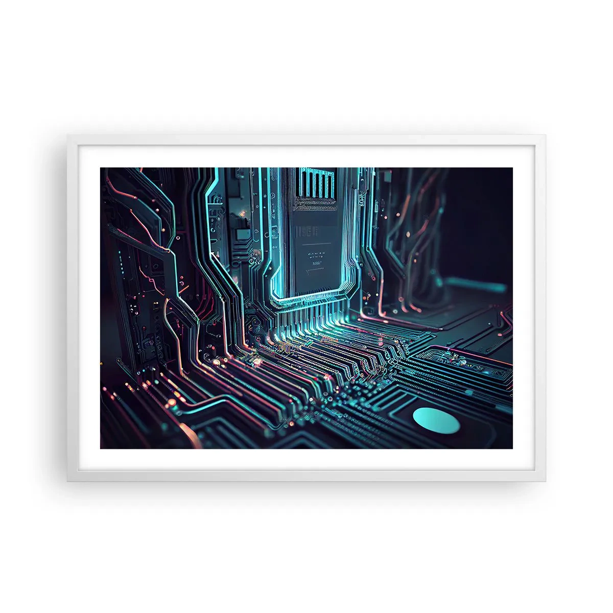 Poster in einem weißen Rahmen - Ich denke nur… - 70x50 cm