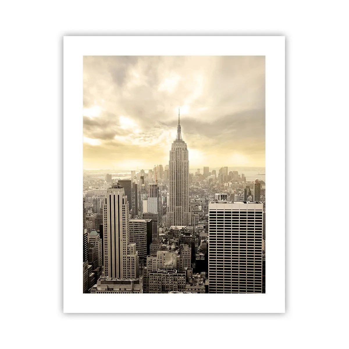 Poster - New York aus Grau - 40x50 cm