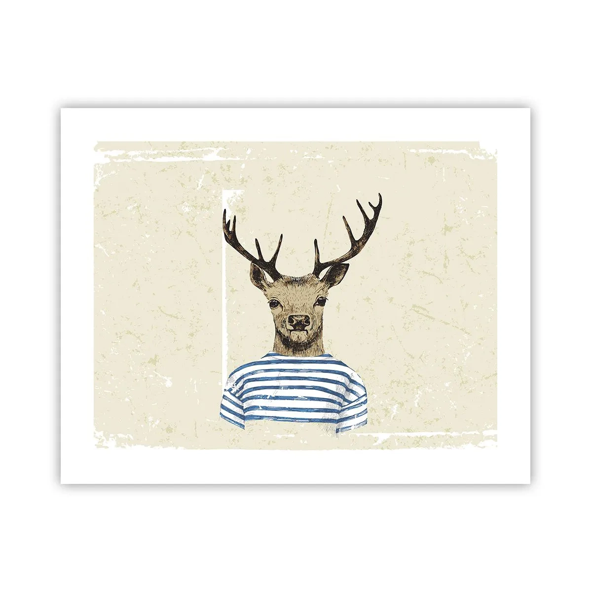 Poster - Weil ich gestreifte T-Shirts mag! - 50x40 cm
