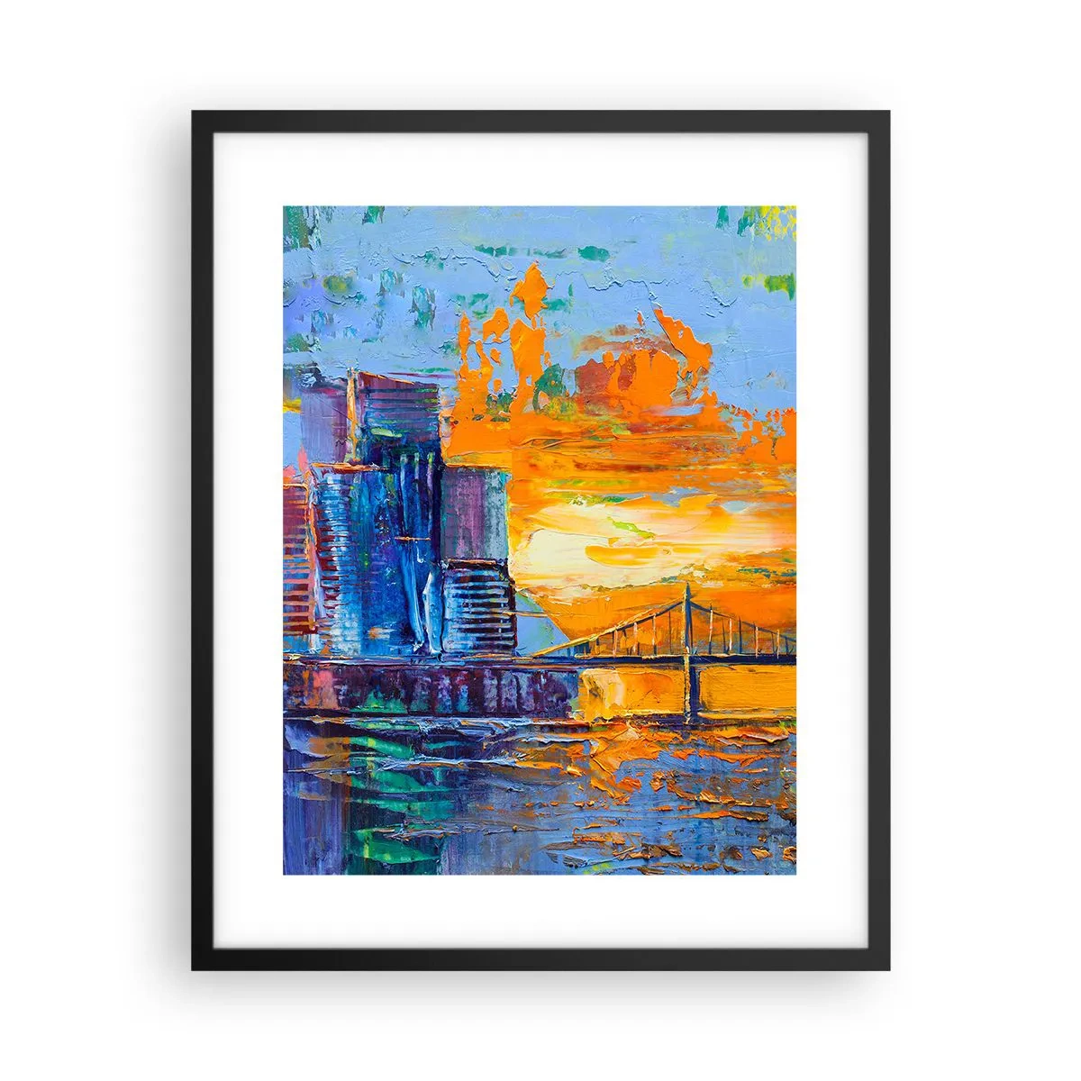 Poster in einem schwarzem Rahmen - Kultur und Natur - 40x50 cm