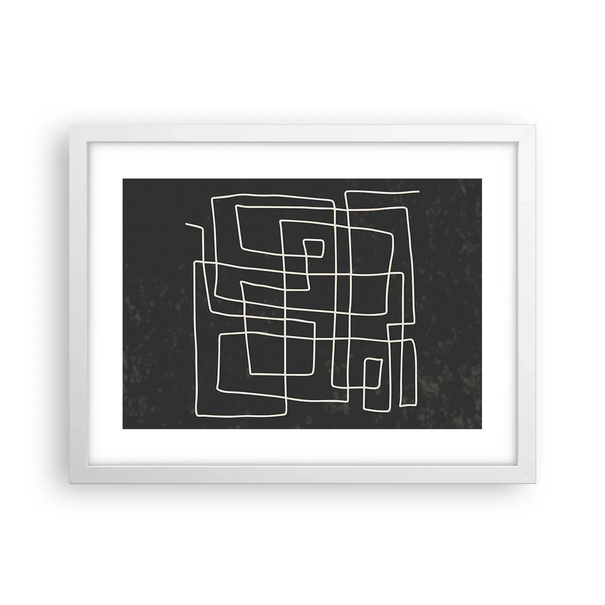 Poster in einem weißen Rahmen - Nicht so einfach - 40x30 cm